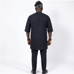 African men's caftan set, Modern traditional ethnic clothing.