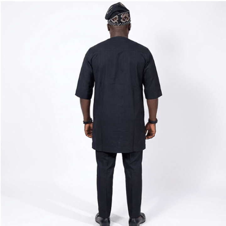 African men's caftan set, Modern traditional ethnic clothing.